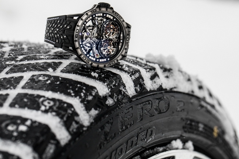 Новые зимние шины Pirelli вдохновили Roger Dubuis на создание «шипованных» часов